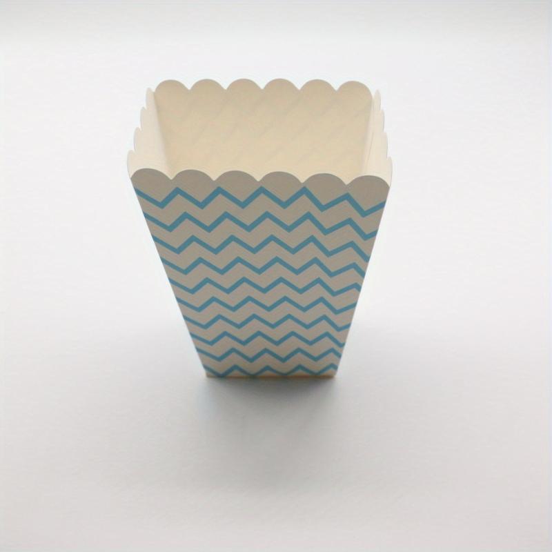 12pcs Pack Paper Popcorn Boxes Striped Polka Dot Candy Box for Party Favor