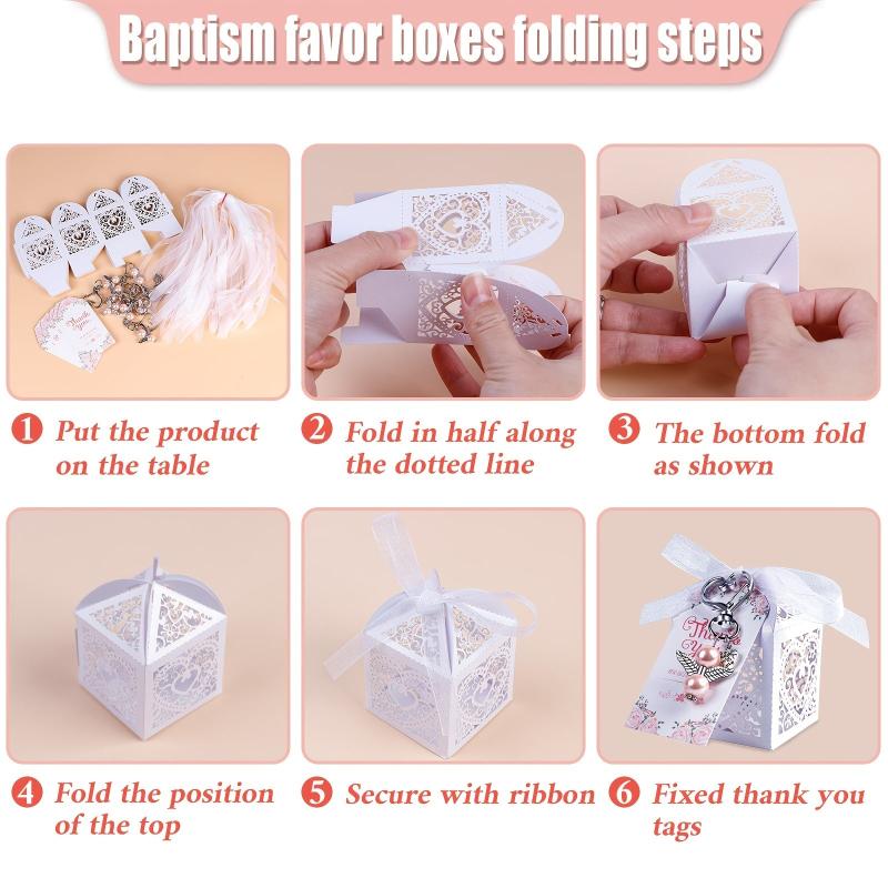 Set Back Gift Angel Keychain 12 Packs Candy Boxes Thank You Cards