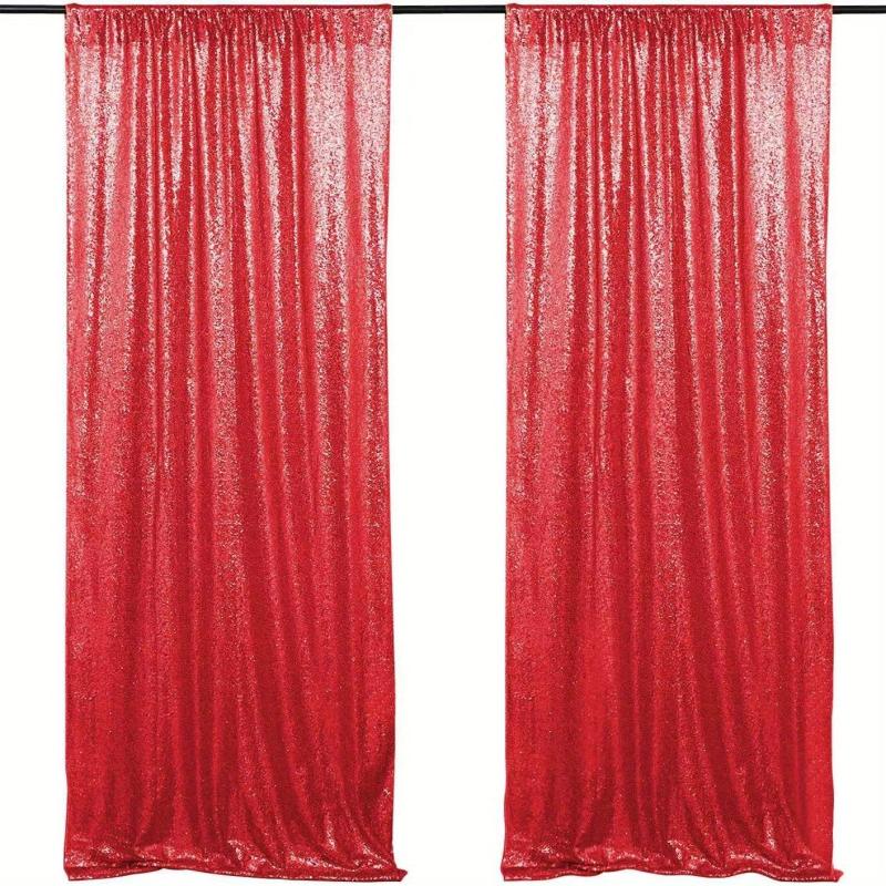 2pcs Sequin Backdrop Cloth Wedding Decoration