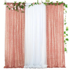 2pcs Sequin Backdrop Cloth Wedding Decoration
