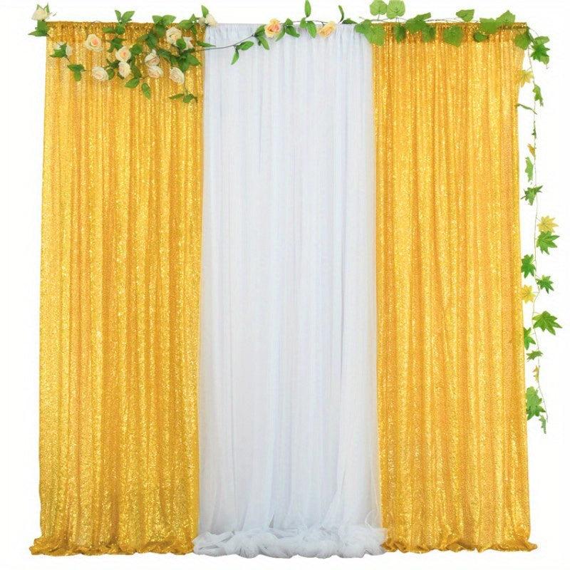 2pcs Sequin Backdrop Cloth Wedding Decoration