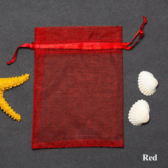 100pcs Organza Drawstrings Bags Jewelry Gift Package Yarn Pouch