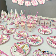 16pcs Unicorn Birthday Party Napkins Kids Disposable Napkins Supplies