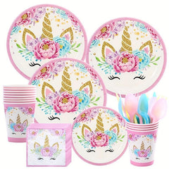 16pcs Unicorn Birthday Party Napkins Kids Disposable Napkins Supplies