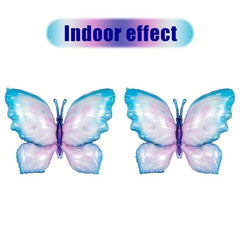 2pcs Large Butterfly Aluminum Foil Balloons Colorful Butterfly Balloon