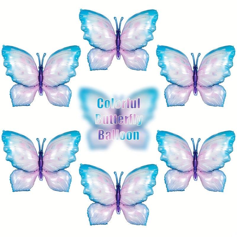 2pcs Large Butterfly Aluminum Foil Balloons Colorful Butterfly Balloon
