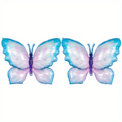 2pcs Large Butterfly Aluminum Foil Balloons Colorful Butterfly Balloon