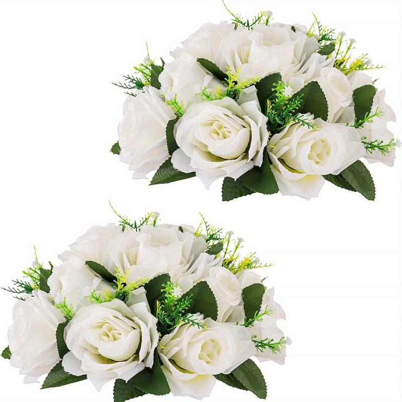 2pcs Artificial Flower Ball Arrangement Bouquet Wedding Flower Balls