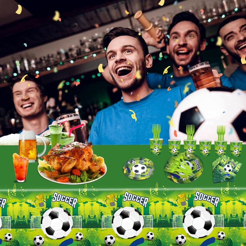 Football Theme Green Tableware Set