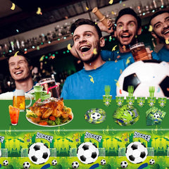 Football Theme Green Tableware Set