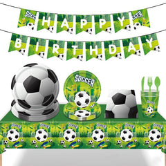 Football Theme Green Tableware Set