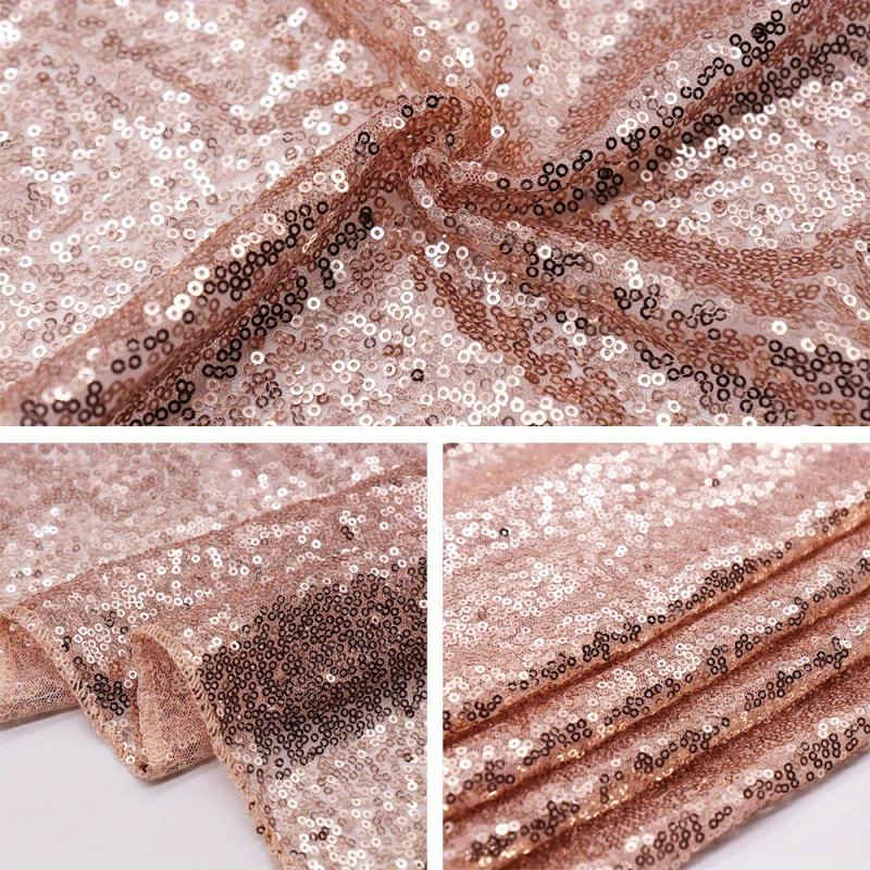 Rose Gold Sequin Table Runner Wedding Party Christmas Decor
