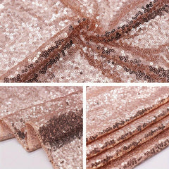 Rose Gold Sequin Table Runner Wedding Party Christmas Decor