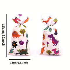 30pcs Dinosaur Plastic Gift Bags for Birthday Parties and Decorations