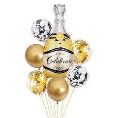 Champagne Bottle Aluminum Foil Balloon for Party Decor