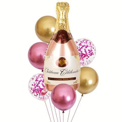 Champagne Bottle Aluminum Foil Balloon for Party Decor