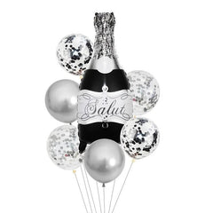Champagne Bottle Aluminum Foil Balloon for Party Decor