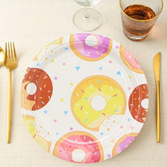 Donut Themed Party Dinnerware Set for 20 Guests