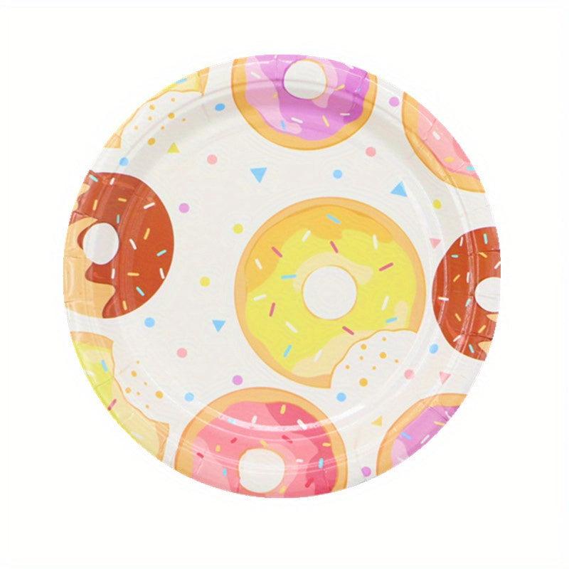Donut Themed Party Dinnerware Set for 20 Guests