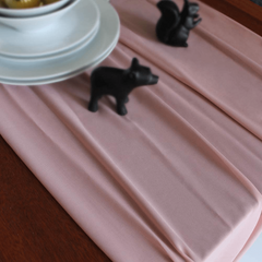 1pc Dusty Rose Chiffon Table Runner Wedding Sheer Bridal Shower Decor