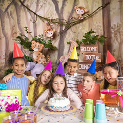 Safari Wild One Backdrop 7x5ft Jungle Boy 1st Birthday Party Decorations