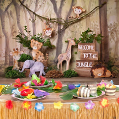 Safari Wild One Backdrop 7x5ft Jungle Boy 1st Birthday Party Decorations