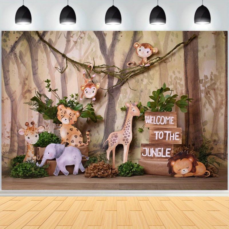 Safari Wild One Backdrop 7x5ft Jungle Boy 1st Birthday Party Decorations