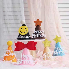 Glitter Star Birthday Hat for Kids' Parties and Summer Holidays