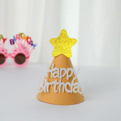 Glitter Star Birthday Hat for Kids' Parties and Summer Holidays