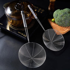 Stainless Steel Filter Mesh Hot Pot Frying Filter Large Colander Grid