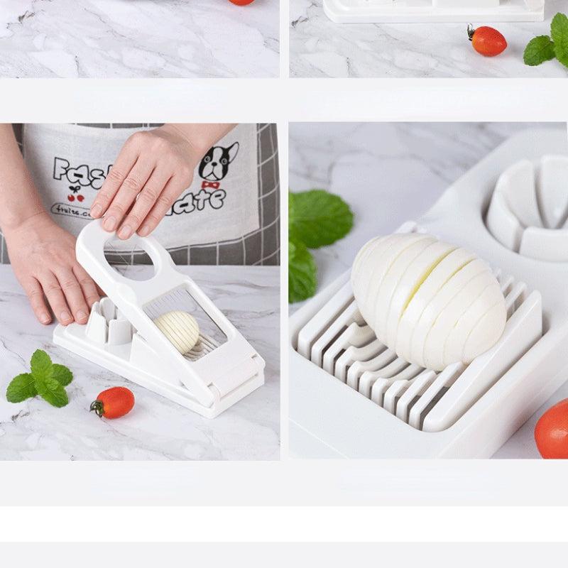 Fancy Petal Egg Slicer Splitter 2-In-1 Kitchen Egg Cutter
