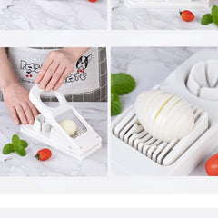Fancy Petal Egg Slicer Splitter 2-In-1 Kitchen Egg Cutter