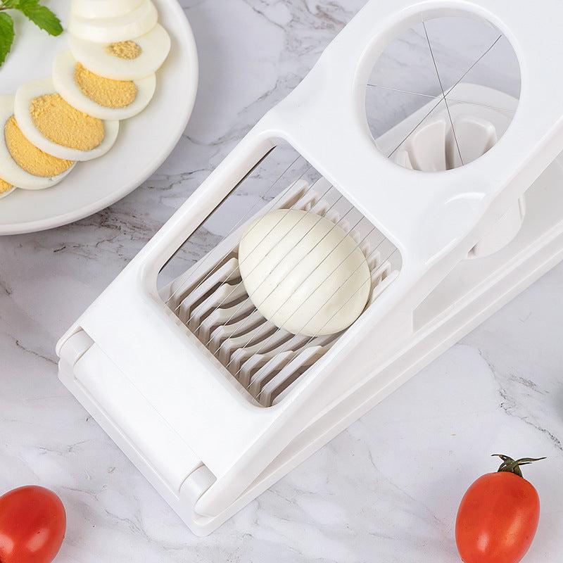 Fancy Petal Egg Slicer Splitter 2-In-1 Kitchen Egg Cutter
