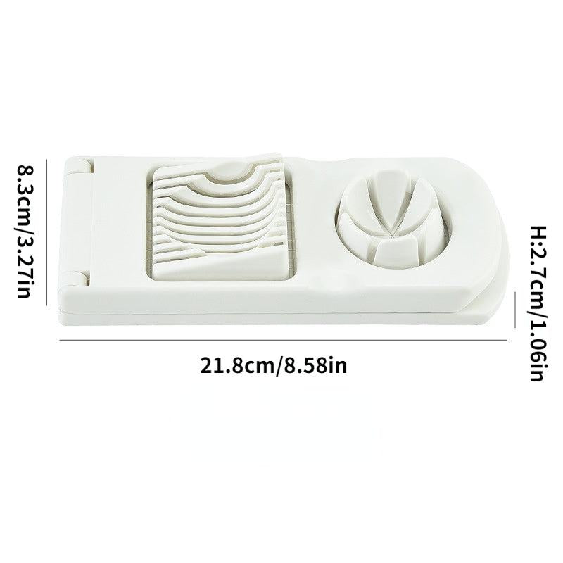 Fancy Petal Egg Slicer Splitter 2-In-1 Kitchen Egg Cutter