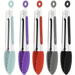 5pcs Stainless Steel Food Tongs for Buffet Multi-Use