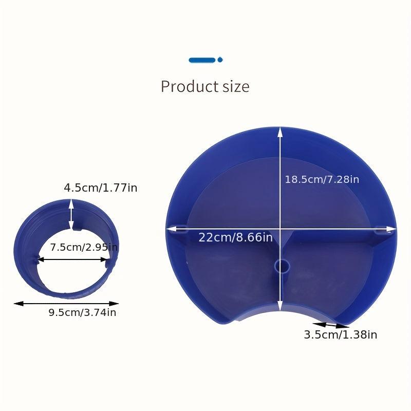 Reusable Compartment Plate with Straw Hole and To Go Cup