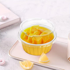 50pcs Aluminum Foil Baking Cups With Lids 7 Disposable Foil Food Containers Mini