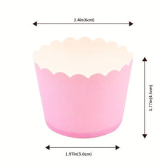 50pcs Disposable Flower Pattern Cupcake Liners 5cmx4 Baking Tools
