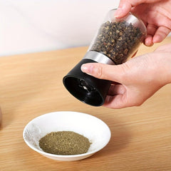 Glass Pepper & Sea Salt Grinder Manual Spice Mill