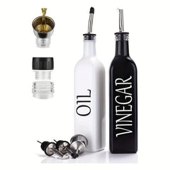 Stylish Vinegar Dispenser Set with Tweezers - Essential Kitchen Gadget