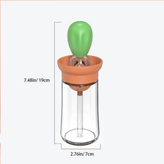 Silicone Dispenser Bottle with Brush for Cooking BBQ Pancake