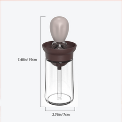 Silicone Dispenser Bottle with Brush for Cooking BBQ Pancake