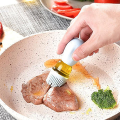 Silicone Dispenser Bottle with Brush for Cooking BBQ Pancake