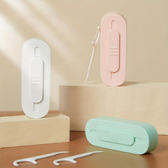 Portable Dental Floss Box Disposable Storage Automatically Pops Up