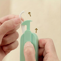 Portable Dental Floss Box Disposable Storage Automatically Pops Up