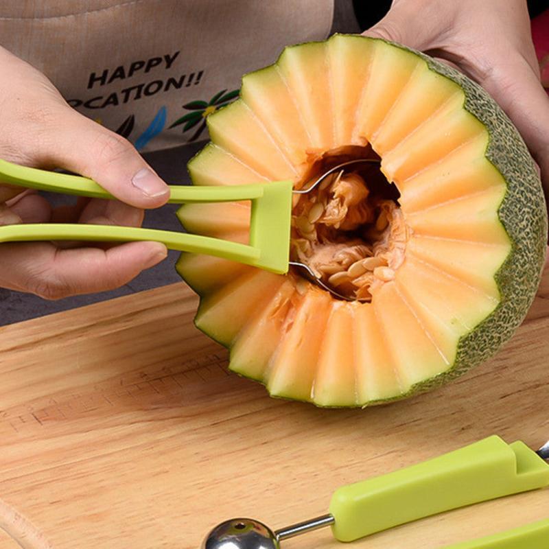 3-in-1 Stainless Steel Fruit Slicer Cutter Digger