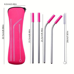Stainless Steel Straw Set for Healthy Sipping