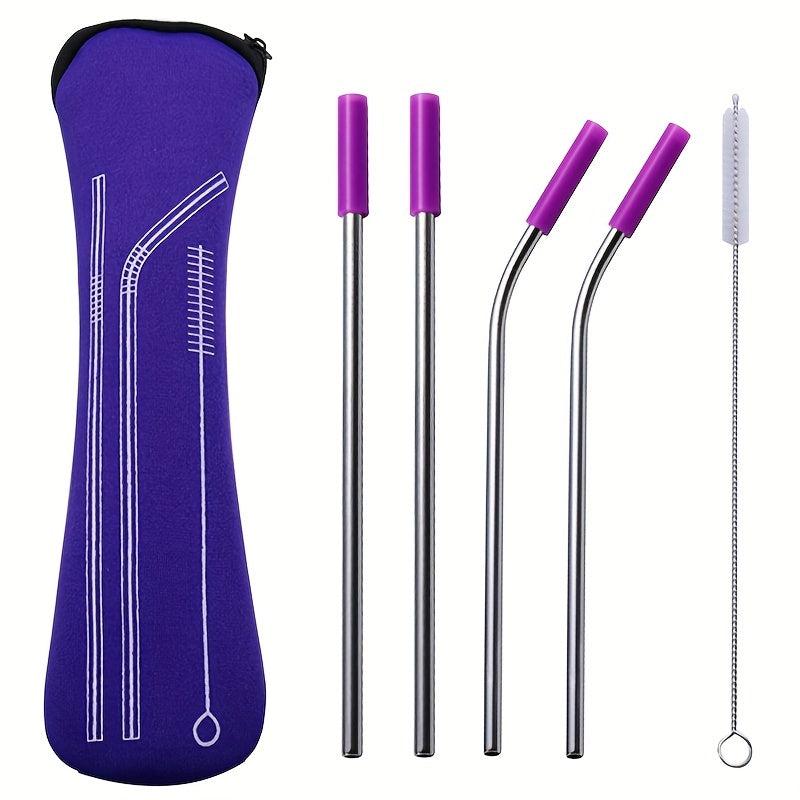 Stainless Steel Straw Set for Healthy Sipping