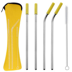 Stainless Steel Straw Set for Healthy Sipping