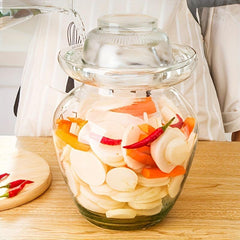 Large Capacity Glass Marinade Jar for Vegetables Sealed and Old Fashioned